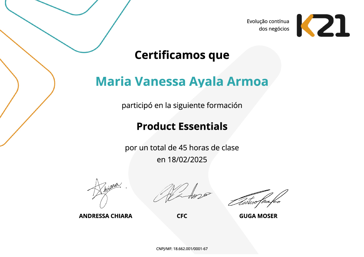 Certificado K21